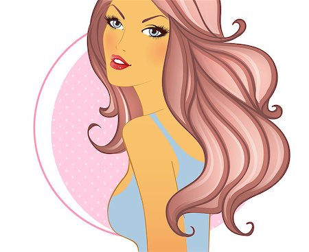 simsearch:400-04862786,k - Vector illustration (eps 10) of Beautiful woman Stock Photo - Budget Royalty-Free & Subscription, Code: 400-07501932