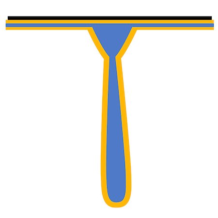 simsearch:400-07994447,k - Window squeegee. Also available as a Vector in Adobe illustrator EPS format, compressed in a zip file. The vector version be scaled to any size without loss of quality. Stock Photo - Budget Royalty-Free & Subscription, Code: 400-07502271