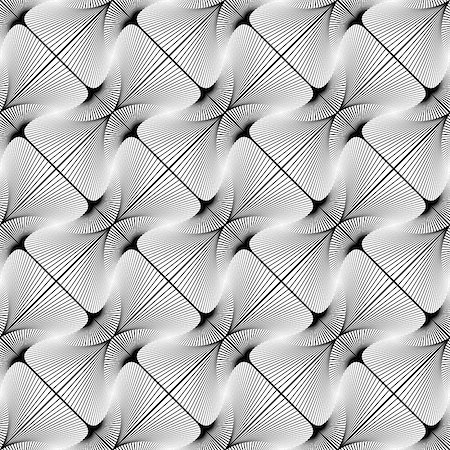 simsearch:400-07676348,k - Design seamless striped diagonal geometric pattern. Abstract monochrome waving lines background. Speckled texture. Vector art Stock Photo - Budget Royalty-Free & Subscription, Code: 400-07503077