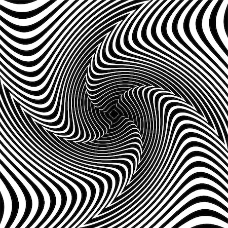 simsearch:400-07717373,k - Design monochrome vortex movement illusion background. Abstract stripy lines torsion backdrop. Vector-art illustration Foto de stock - Super Valor sin royalties y Suscripción, Código: 400-07503111