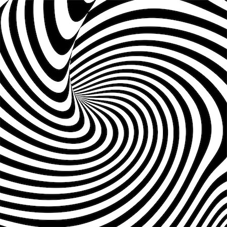 Design monochrome twirl movement illusion background. Abstract striped torsion backdrop. Vector-art illustration Stock Photo - Budget Royalty-Free & Subscription, Code: 400-07503113