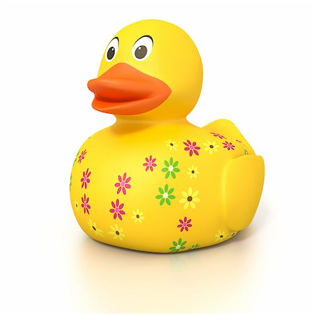 simsearch:400-04240306,k - An image of a rubber duck with flowers Stock Photo - Budget Royalty-Free & Subscription, Code: 400-07503138