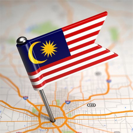 simsearch:400-07297651,k - Small Flag of Malaysia Sticked in the Map Background with Selective Focus. Stock Photo - Budget Royalty-Free & Subscription, Code: 400-07503949