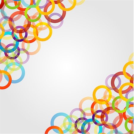 rainbow polka dot wallpaper - Background with colorful rings Stock Photo - Budget Royalty-Free & Subscription, Code: 400-07514883