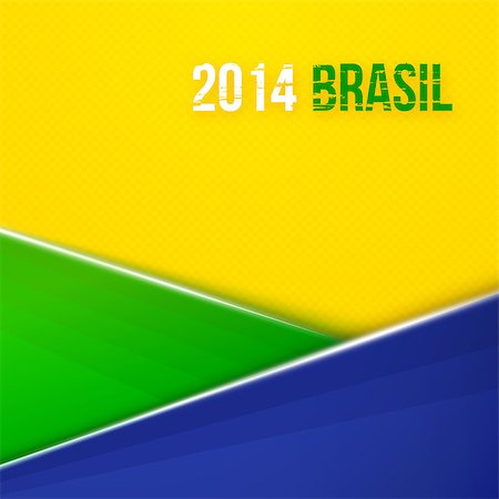 earth vector south america - Abstract geometric background using Brazil flag colors. Vector illustration Photographie de stock - Aubaine LD & Abonnement, Code: 400-07515639