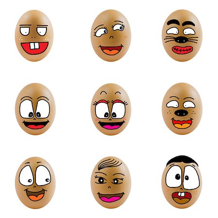 egg (concept) - collection of eggs with happy face. Differences faces living together - Diversity concept Stock Photo - Budget Royalty-Free & Subscription, Code: 400-07515712