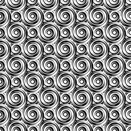 simsearch:400-07990322,k - Design seamless monochrome vortex pattern. Uncolored geometric ellipse diagonal background. Vector art Photographie de stock - Aubaine LD & Abonnement, Code: 400-07515857