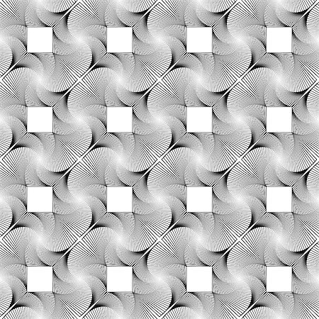 simsearch:400-07631287,k - Design seamless monochrome decorative geometric pattern. Abstract trellised textured background. Vector art Stock Photo - Budget Royalty-Free & Subscription, Code: 400-07515893