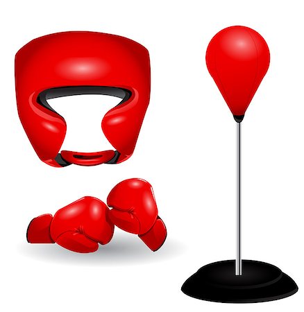 simsearch:400-04599868,k - Boxing set Foto de stock - Super Valor sin royalties y Suscripción, Código: 400-07516020