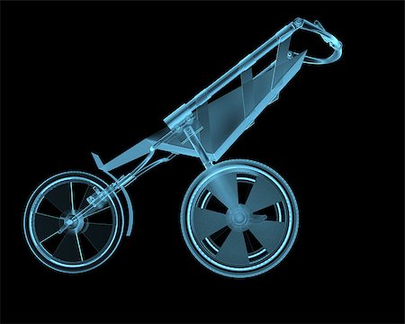 Child buggy x-ray blue transparent isolated on black Foto de stock - Royalty-Free Super Valor e Assinatura, Número: 400-07516210