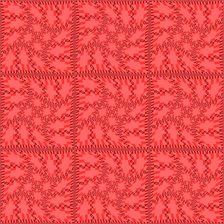simsearch:400-07518662,k - Design seamless colorful checked geometric pattern. Abstract warped textured background. Vector art Fotografie stock - Microstock e Abbonamento, Codice: 400-07516420