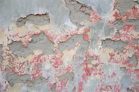 simsearch:400-07659873,k - Texture of old wall with gray, red crumbling plaster Stock Photo - Budget Royalty-Free & Subscription, Code: 400-07517191