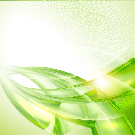 Abstract green wave background Stock Photo - Budget Royalty-Free & Subscription, Code: 400-07517241