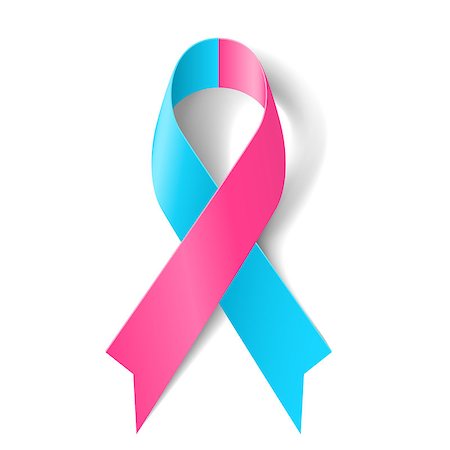 Pink and blue ribbon as symbol of pro-life, inflammatory breast cancer, infertility, Sudden Infant Death Syndrome Foto de stock - Super Valor sin royalties y Suscripción, Código: 400-07517250