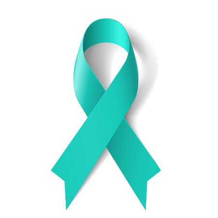 simsearch:400-07257297,k - Teal ribbon as symbol of scleroderma, ovarian cancer, food allergy, tsunami victims, kidney disease, sexual assualt Stock Photo - Budget Royalty-Free & Subscription, Code: 400-07517538