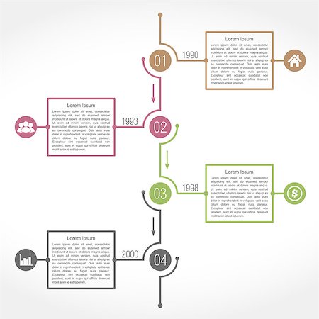 Timeline infographics design template, vector eps10 illustration Stock Photo - Budget Royalty-Free & Subscription, Code: 400-07517764