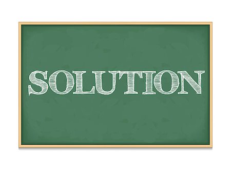 simsearch:400-08043578,k - The word solution on blackboard, vector eps10 illustration Stock Photo - Budget Royalty-Free & Subscription, Code: 400-07517806