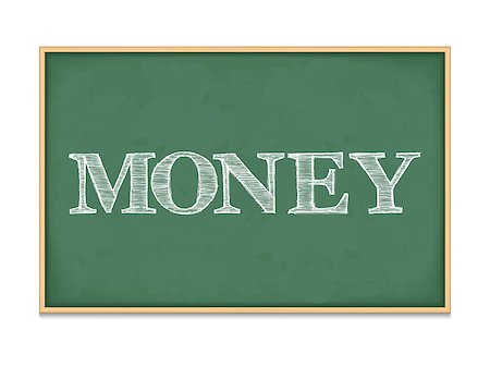simsearch:400-08043578,k - The word money on blackboard, vector eps10 illustration Stock Photo - Budget Royalty-Free & Subscription, Code: 400-07517809