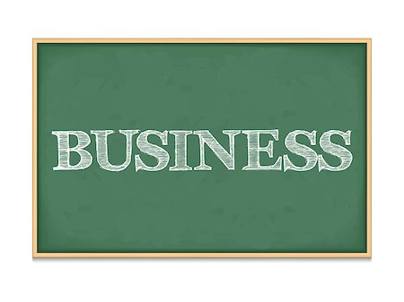 simsearch:400-08043578,k - The word business on blackboard, vector eps10 illustration Stock Photo - Budget Royalty-Free & Subscription, Code: 400-07517821