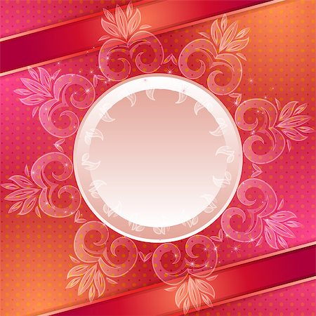 Red vector abstract background. Can be used for banner, invitation, wedding card or scrapbooking and others. Royal vector design element Stock Photo - Budget Royalty-Free & Subscription, Code: 400-07518158