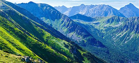 Tatra Mountain panorama, Poland, view from Kasprowy Wierch mount Stock Photo - Budget Royalty-Free & Subscription, Code: 400-07518560