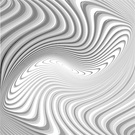 simsearch:400-07512933,k - Design monochrome whirl circular movement background. Abstract stripy twisted warped textured backdrop. Vector-art illustration. EPS10 Foto de stock - Super Valor sin royalties y Suscripción, Código: 400-07518651