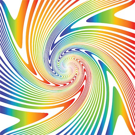 Design multicolor whirl movement illusion background. Abstract warped backdrop. Vector-art illustration Stock Photo - Budget Royalty-Free & Subscription, Code: 400-07518689