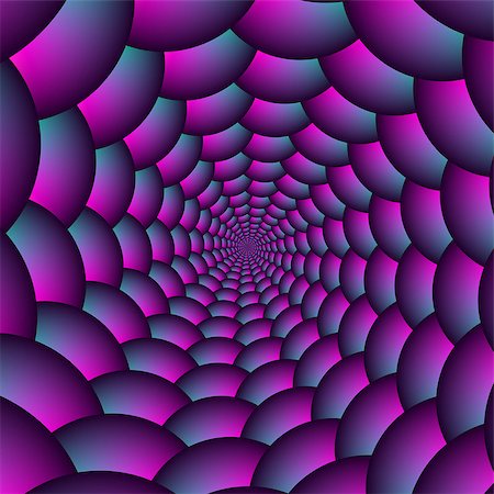 simsearch:400-06699301,k - A digital abstract fractal image with a ball spiral design in pink, blue and purple. Stock Photo - Budget Royalty-Free & Subscription, Code: 400-07518762
