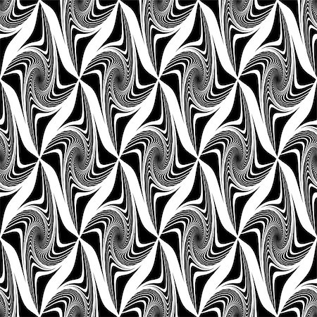simsearch:400-08050050,k - Design seamless monochrome decorative pattern. Abstract waving lines background. Speckled texture. Vector art Stockbilder - Microstock & Abonnement, Bildnummer: 400-07518838