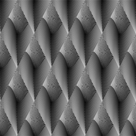 simsearch:400-07830300,k - Design seamless diamond geometric pattern. Abstract monochrome lines background. Speckled texture. Vector art. No gradient Stockbilder - Microstock & Abonnement, Bildnummer: 400-07518831