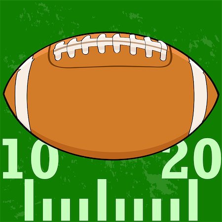 fumbling - Cartoon illustration of an American Football on a field Photographie de stock - Aubaine LD & Abonnement, Code: 400-07519096