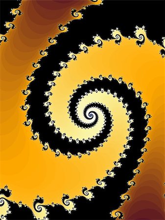 simsearch:400-07656707,k - Digital computer graphic - rendering. Patterned fractal spiral for design. Stock Photo - Budget Royalty-Free & Subscription, Code: 400-07519126