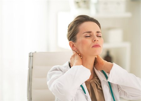 simsearch:400-07519214,k - Portrait of tired medical doctor woman in office Stock Photo - Budget Royalty-Free & Subscription, Code: 400-07519178