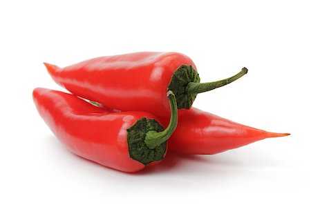 roasted pepper isolated - red sweet pepper looks like jalapeno, isolated on white Stock Photo - Budget Royalty-Free & Subscription, Code: 400-07510246