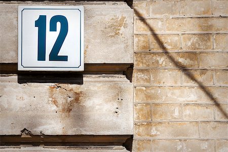 Number 12 on textured concrete wall Stock Photo - Budget Royalty-Free & Subscription, Code: 400-07510279