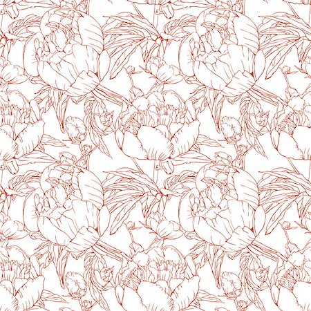 simsearch:400-07510594,k - Elegant floral wallpaper - seamless pattern Stock Photo - Budget Royalty-Free & Subscription, Code: 400-07510841