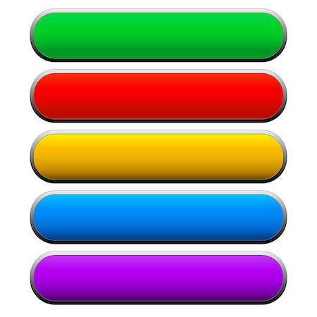 Vector banner, button or bar set with color composition Photographie de stock - Aubaine LD & Abonnement, Code: 400-07510962