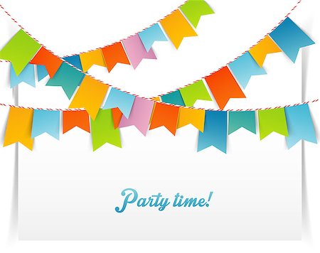 party banner - Vector illustration (eps 10) of Flags background Stock Photo - Budget Royalty-Free & Subscription, Code: 400-07511772