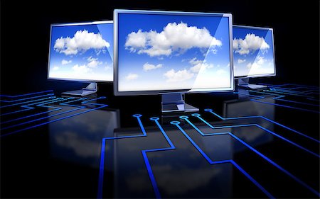 3D rendering of cloud computing concept Foto de stock - Super Valor sin royalties y Suscripción, Código: 400-07512154