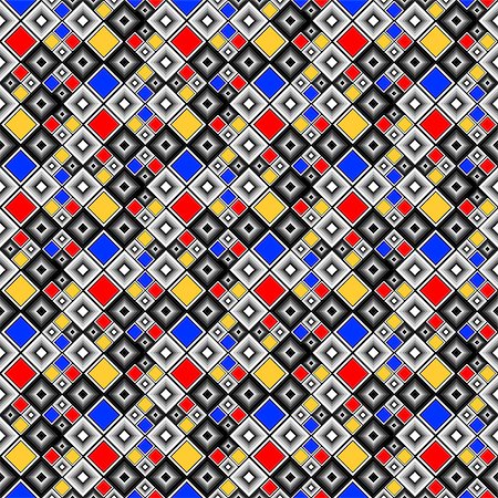 simsearch:400-04781499,k - Design seamless colorful mosaic pattern. Abstract diamond geometric background. Vector art Photographie de stock - Aubaine LD & Abonnement, Code: 400-07513057