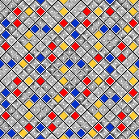 simsearch:400-07518662,k - Design seamless colorful mosaic pattern. Abstract diamond geometric background. Vector art Fotografie stock - Microstock e Abbonamento, Codice: 400-07513081