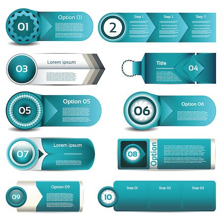 round arrow vectors - Set of blue vector progress, version, step icons. eps 10 Stock Photo - Budget Royalty-Free & Subscription, Code: 400-07513688
