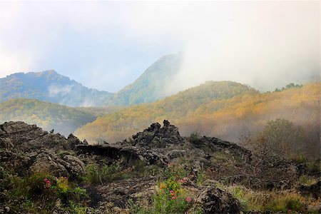 simsearch:400-08071233,k - Mountain landscape with clouds, Etna, Sicily Stock Photo - Budget Royalty-Free & Subscription, Code: 400-07525177