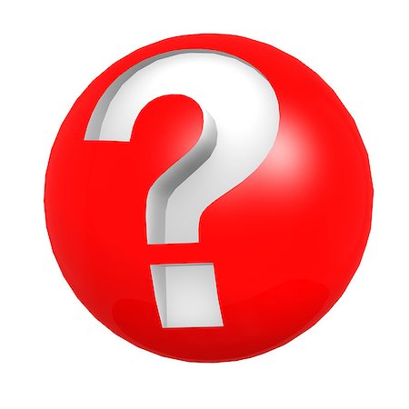 simsearch:400-05906315,k - Red sphere question mark Stock Photo - Budget Royalty-Free & Subscription, Code: 400-07525249