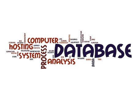 simsearch:400-08967515,k - Database word cloud Stock Photo - Budget Royalty-Free & Subscription, Code: 400-07525450