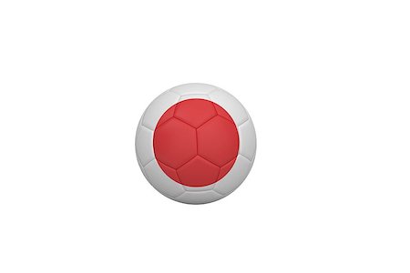 simsearch:400-07527960,k - Football in japan colours on white background Stock Photo - Budget Royalty-Free & Subscription, Code: 400-07527429