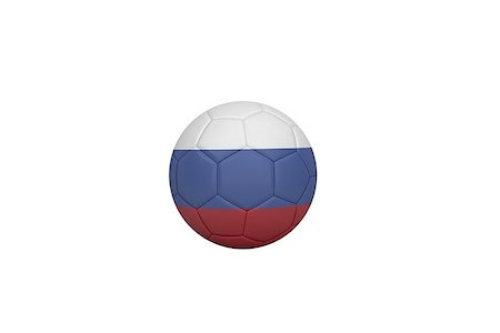 simsearch:400-07527960,k - Football in russia colours on white background Stock Photo - Budget Royalty-Free & Subscription, Code: 400-07527434