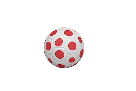 simsearch:400-07527960,k - Football in japan colours on white background Stock Photo - Budget Royalty-Free & Subscription, Code: 400-07527442