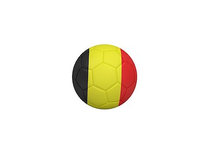 simsearch:400-07527960,k - Football in germany colours on white background Stock Photo - Budget Royalty-Free & Subscription, Code: 400-07527453