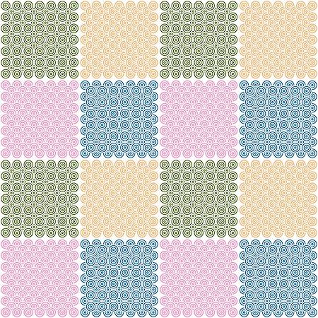 simsearch:400-08054244,k - Seamless colorful pattern made of ornamental squares Foto de stock - Super Valor sin royalties y Suscripción, Código: 400-07545108